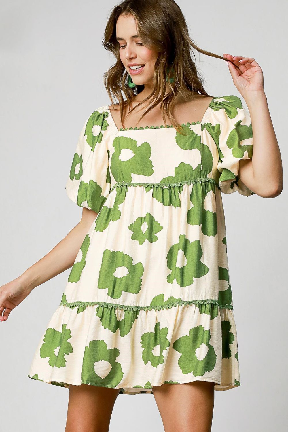 Umgee Full Size Contrast Floral Short Sleeve Mini Dress Plus Size THE LUCKY COWGIRL Umgee Full Size Contrast Floral Short Sleeve Mini Dress Plus Size THE LUCKY COWGIRL