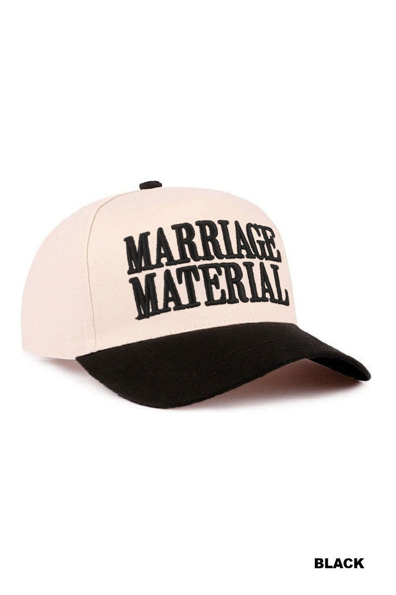 MARRIAGE MATERIAL CAP