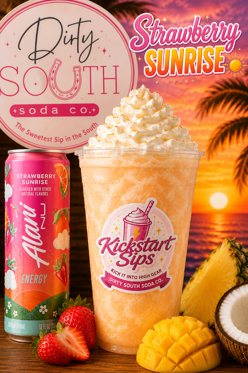 STRAWBERRY SUNRISE- KICKSTART SIP