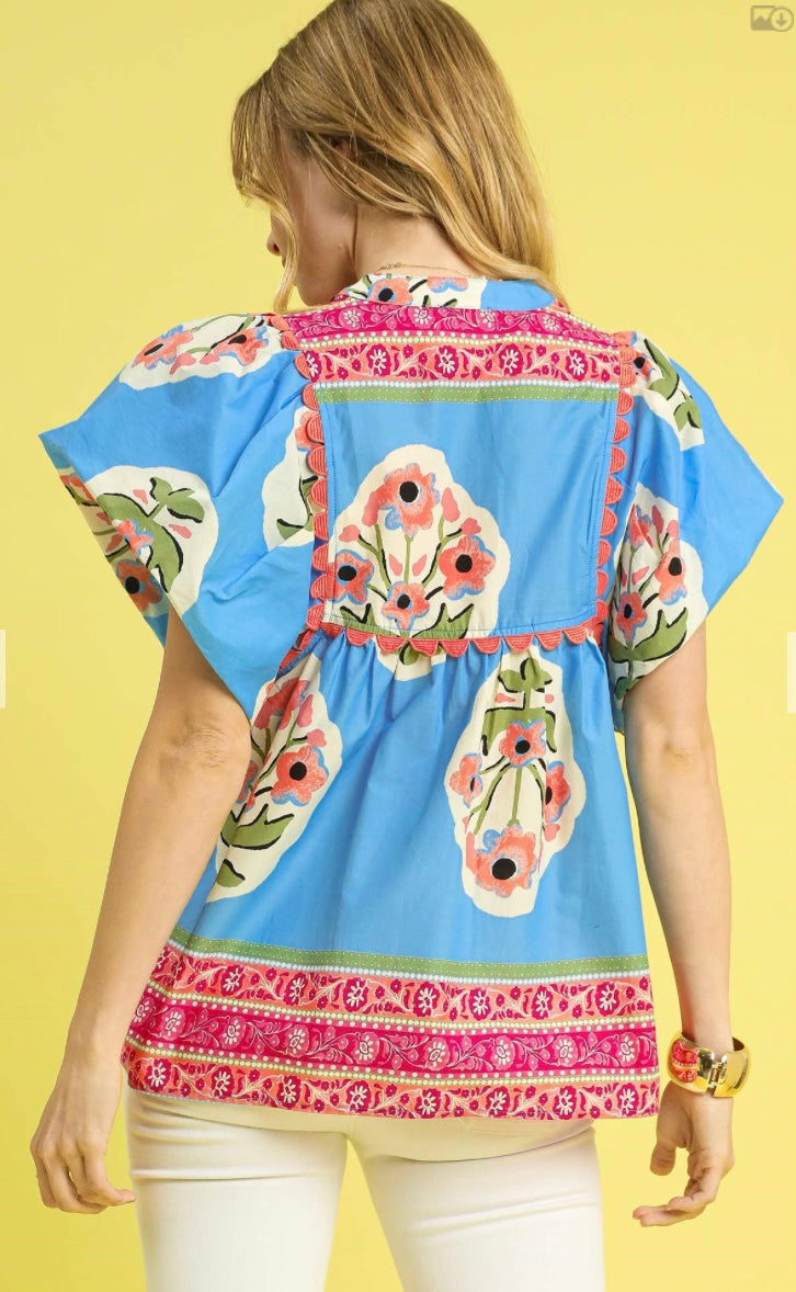 BLUSHING BLOOMS TOP