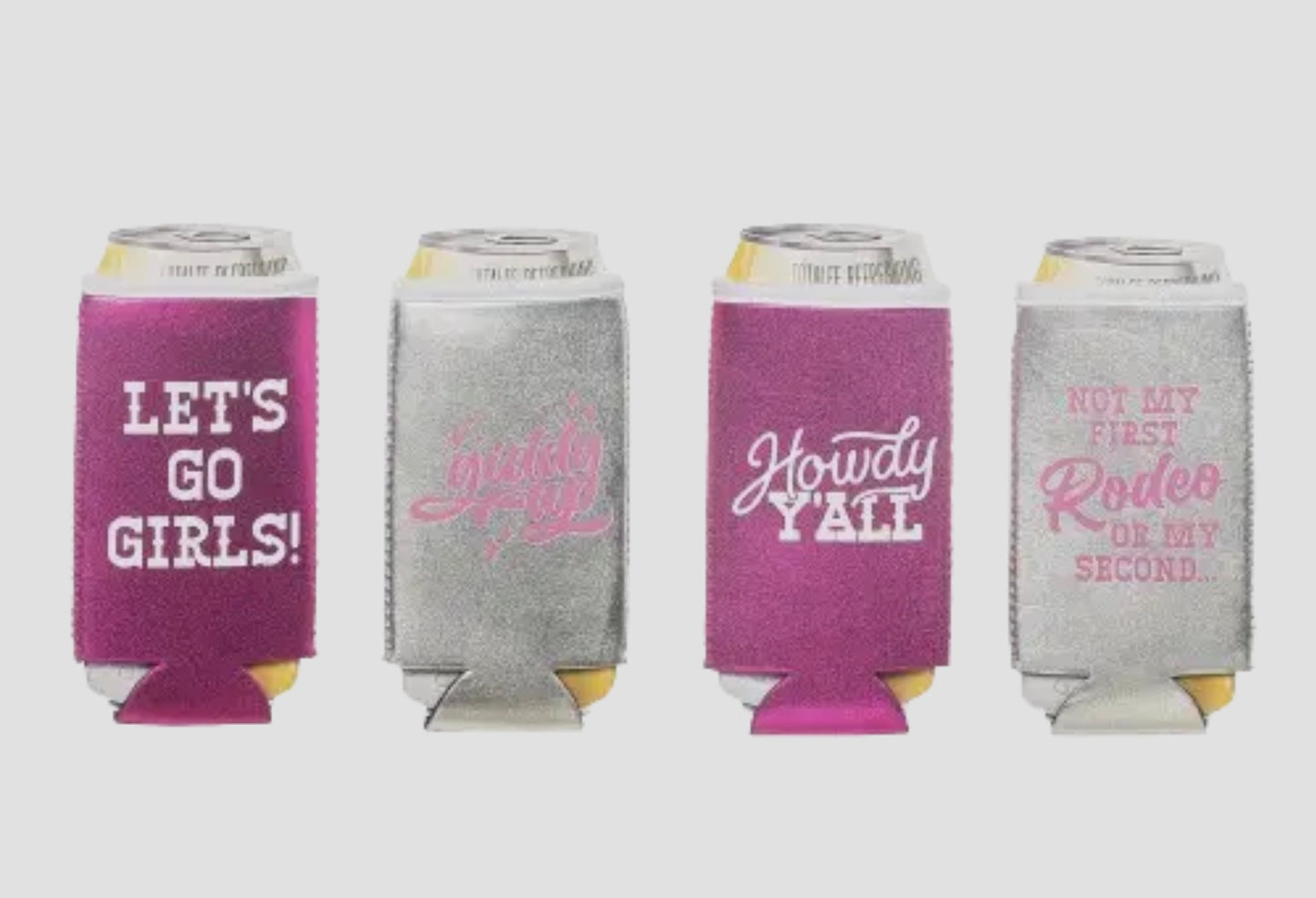GIDDY UP SLIM CAN COOZIES