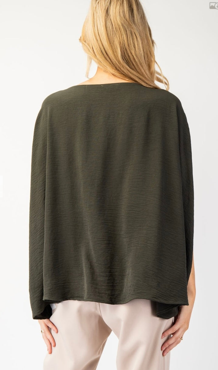 DARING DOLMAN TOP BLACK