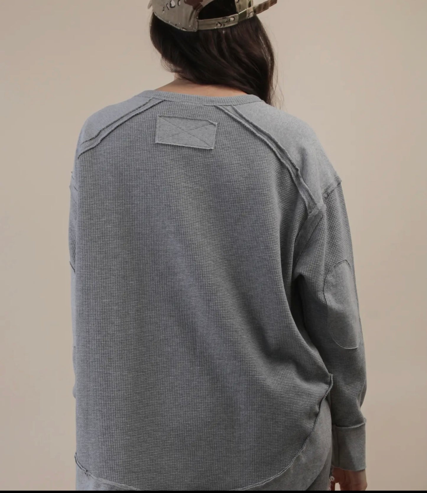 THE WREN TOP GREY