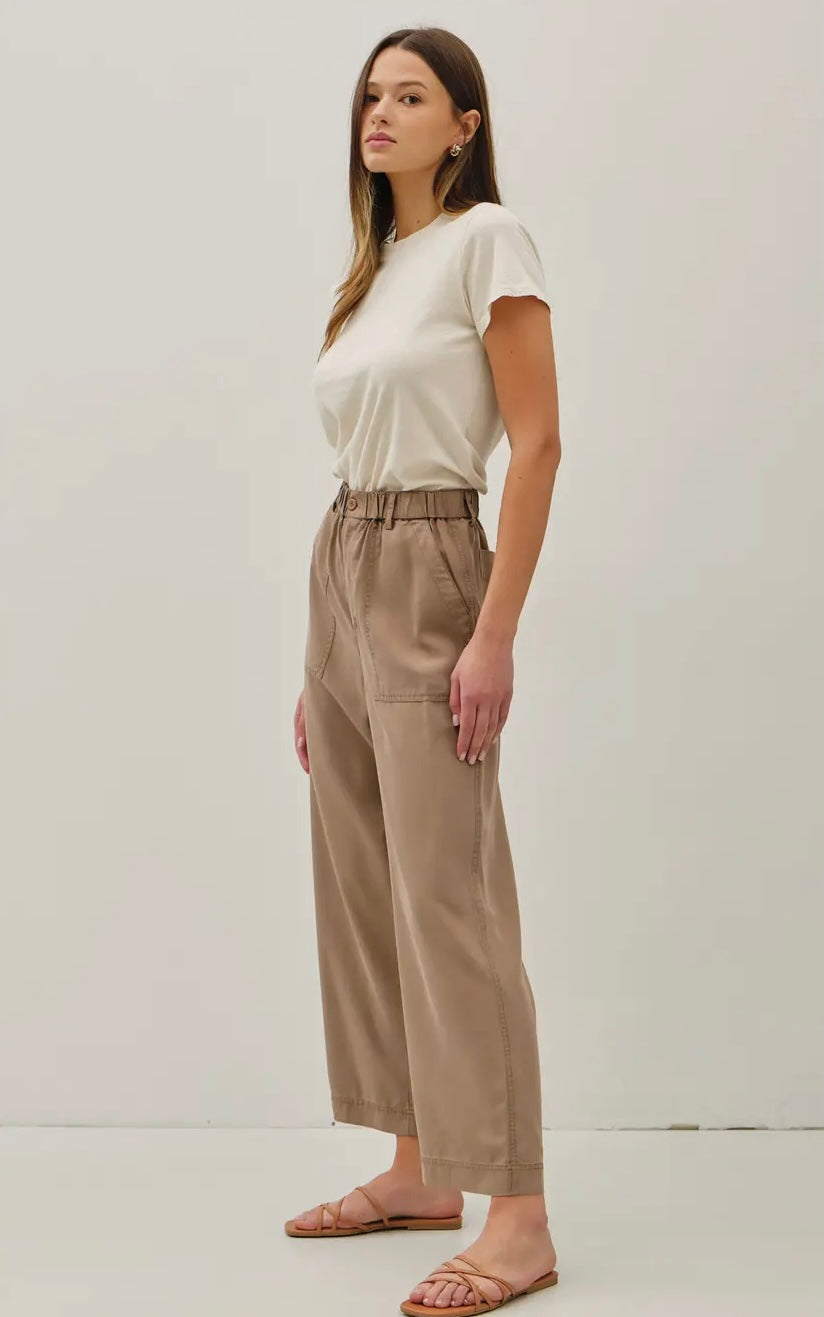 GO WITH THE FLOW PANTS HAZELNUT