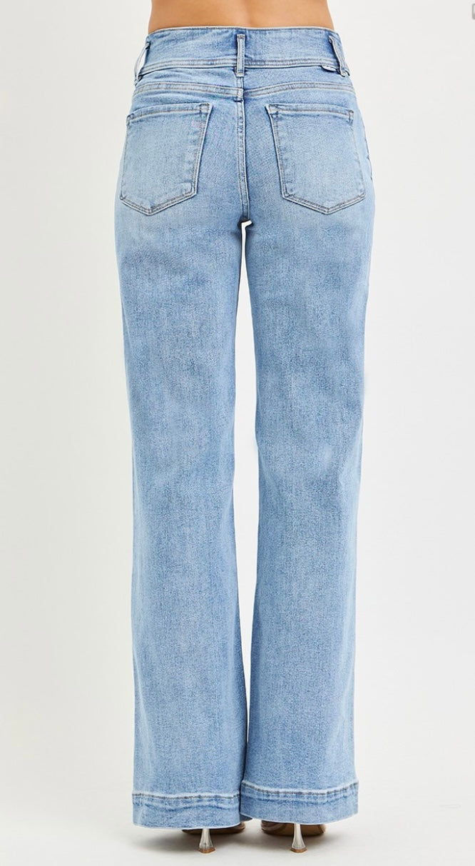 TIE IT TOGETHER WIDE LEG JEANS
