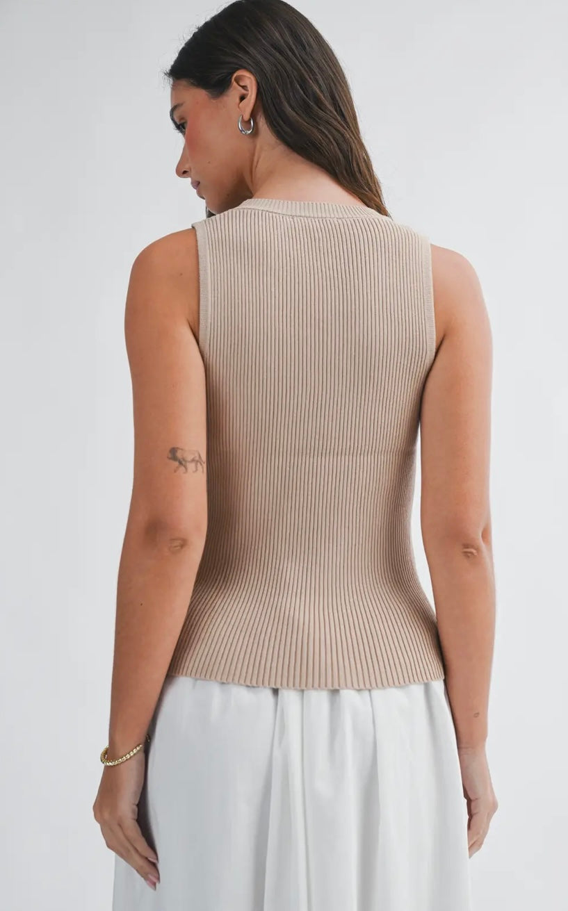 THE EVERYDAY ESSENTIAL RIBBED TANK