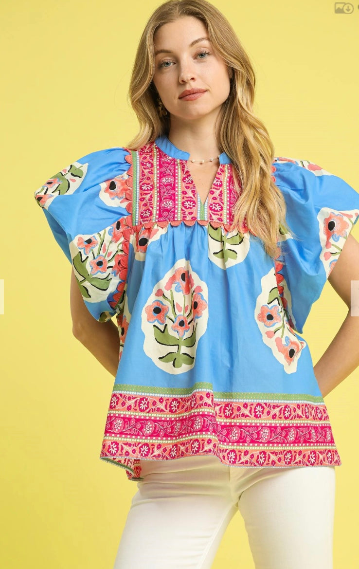 BLUSHING BLOOMS TOP