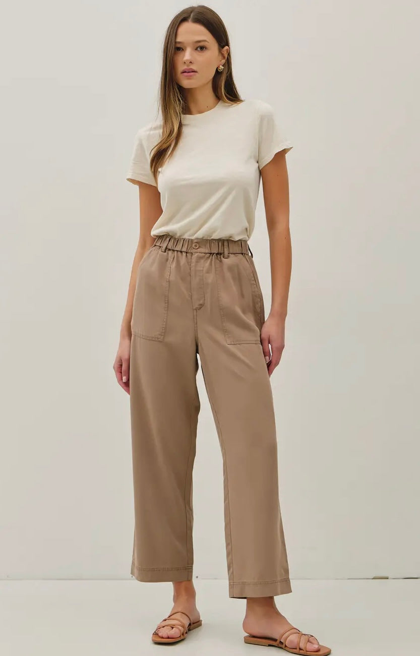 GO WITH THE FLOW PANTS HAZELNUT