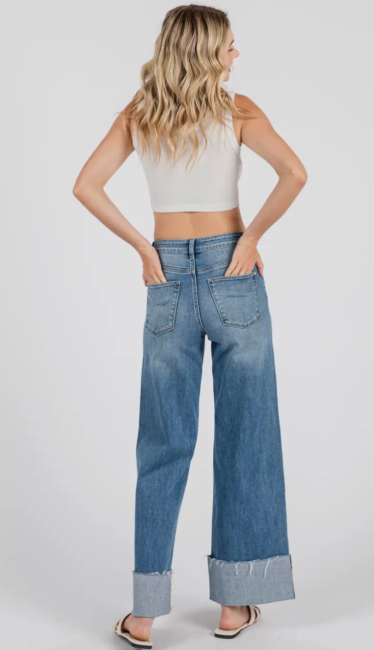 CITY STROLL WIDE LEG JEANS