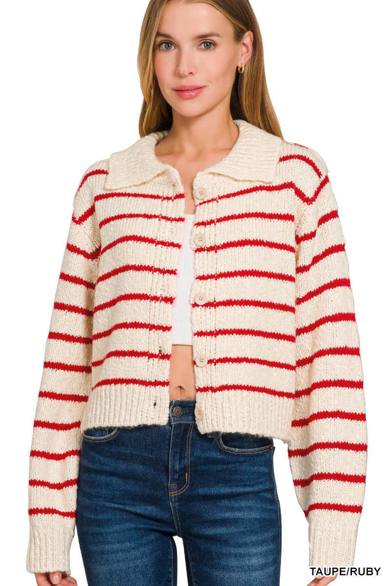RUBY STRIPE CARDIGAN