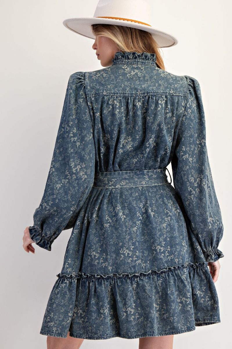 PRAIRIE ROSE DENIM DRESS
