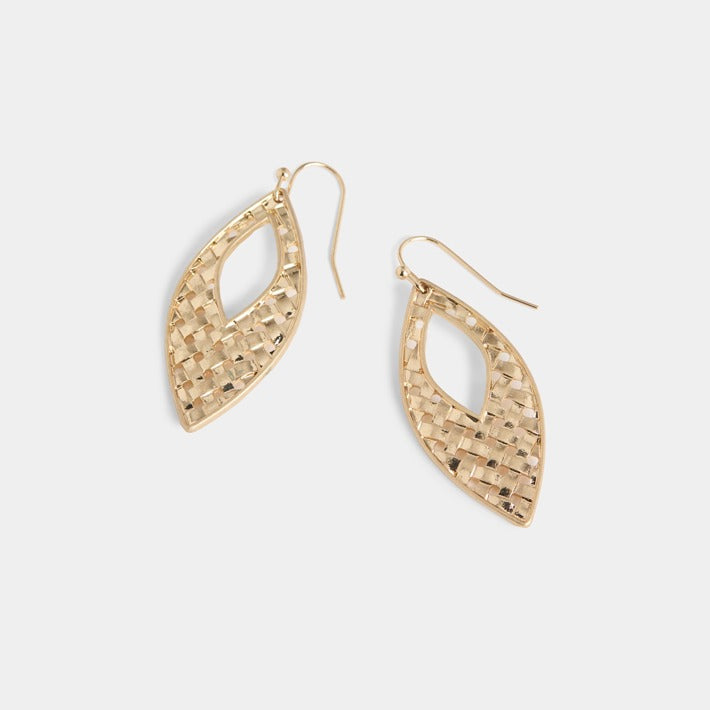 Whispers Criss Cross Drop - Gold