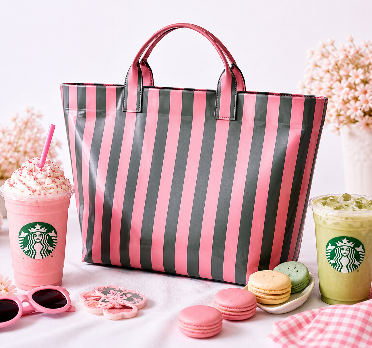 STRIPED SWEETIE TOTE