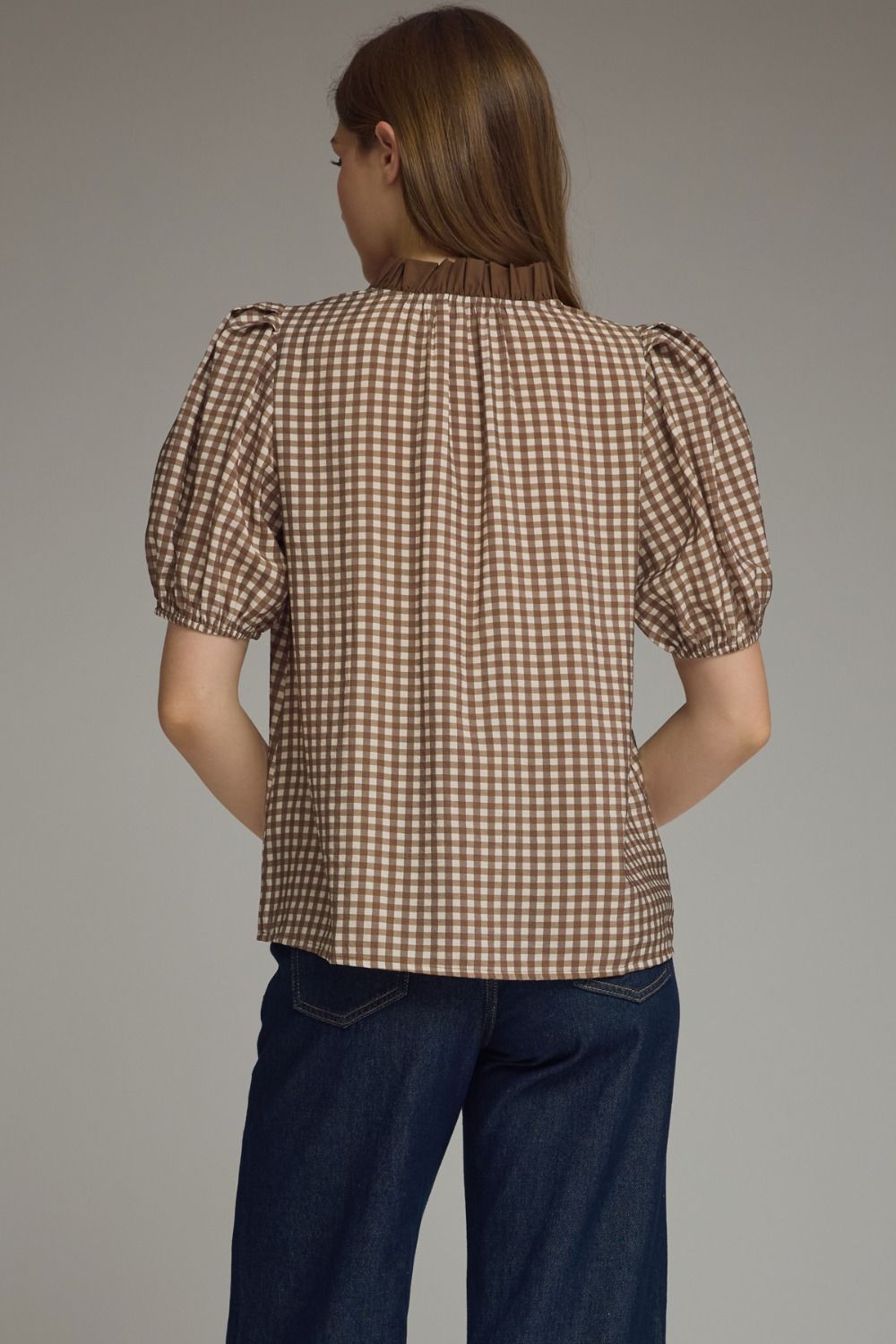 GINGHAM GRACE BLOUSE