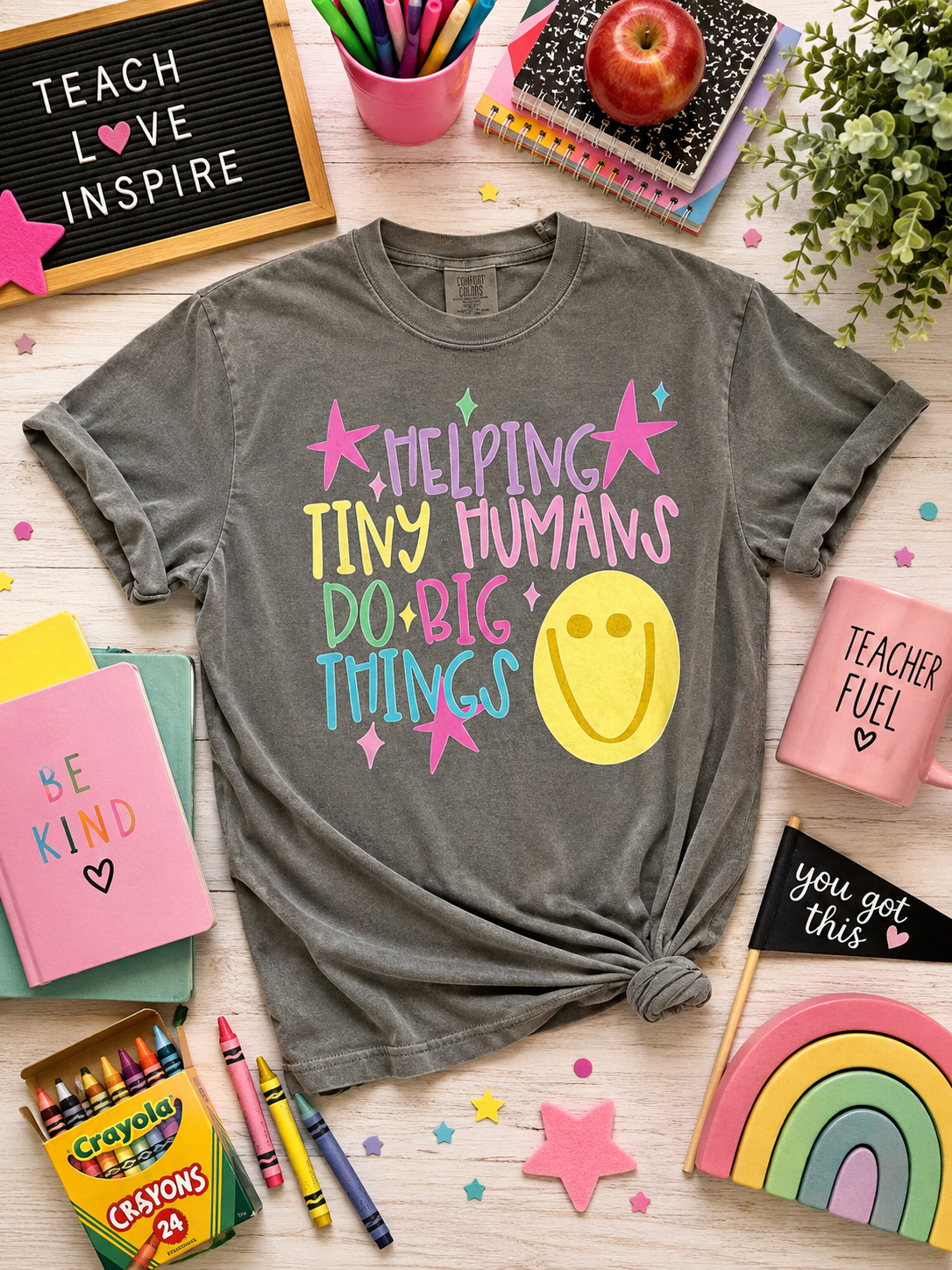 HELPING TINY HUMANS TEE