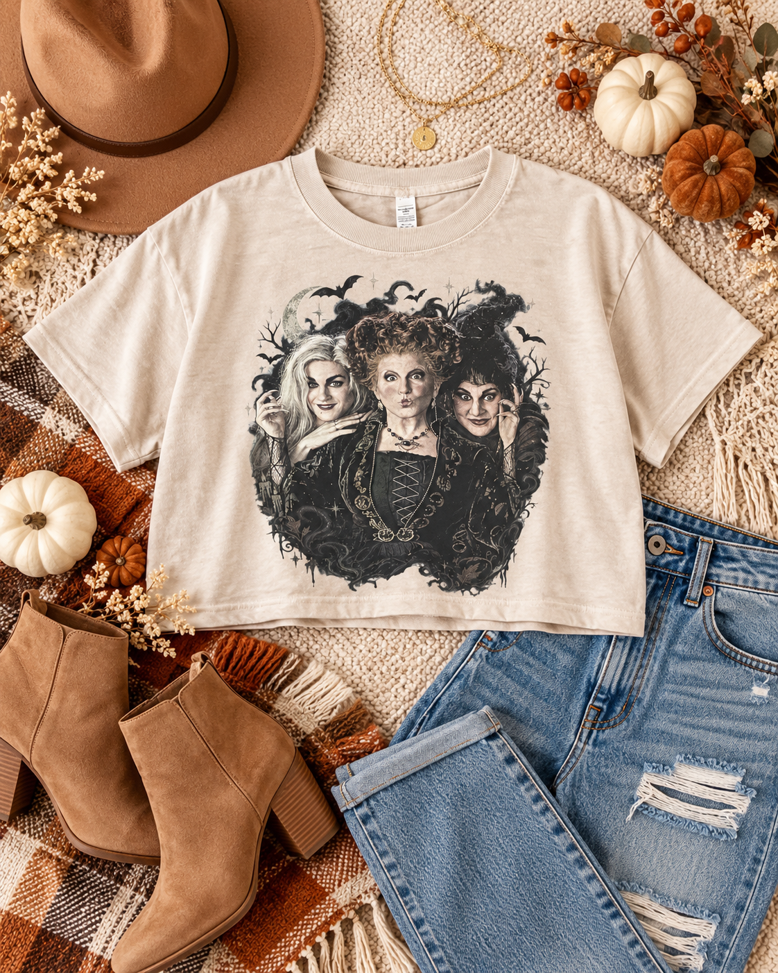 SISTERS OF SALEM CROP TEE