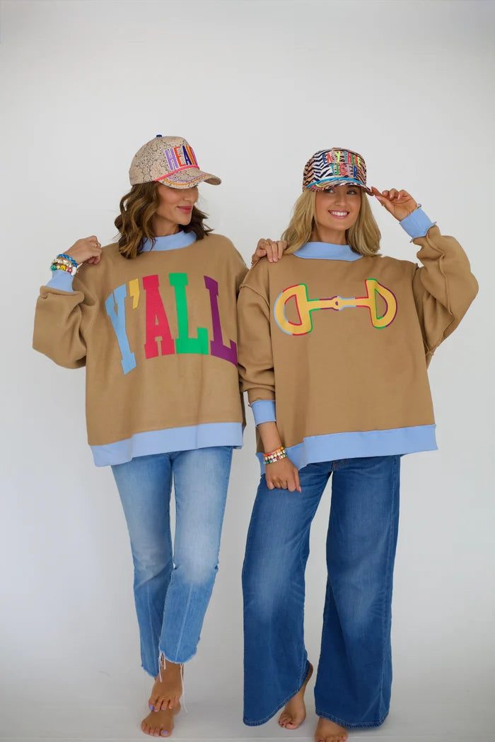 Y’ALL 2-SIDED MOCKNECK