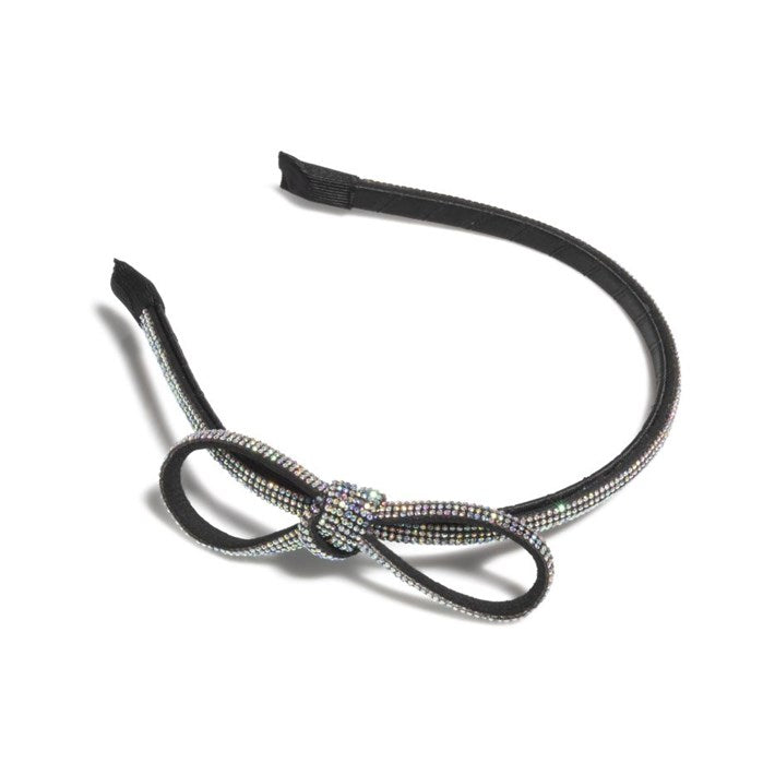 BOW HEADBAND BLACK