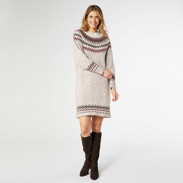 Fair Isle Sweater Dress
