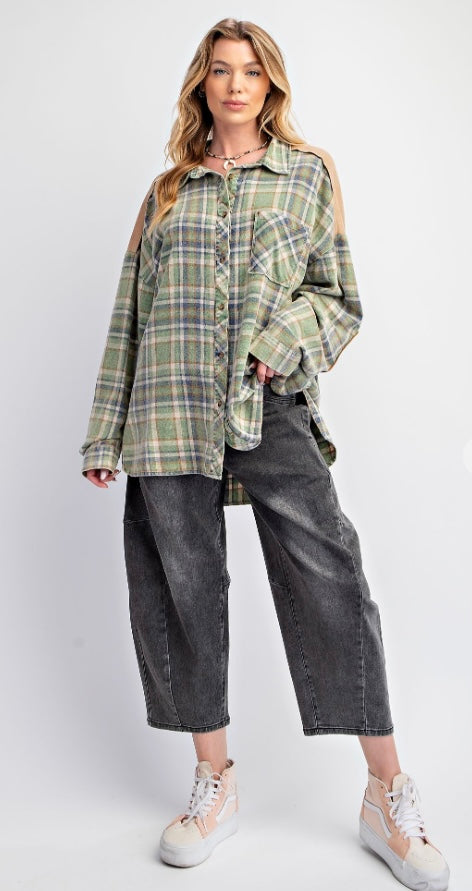 GWEN PLAID BUTTON DOWN