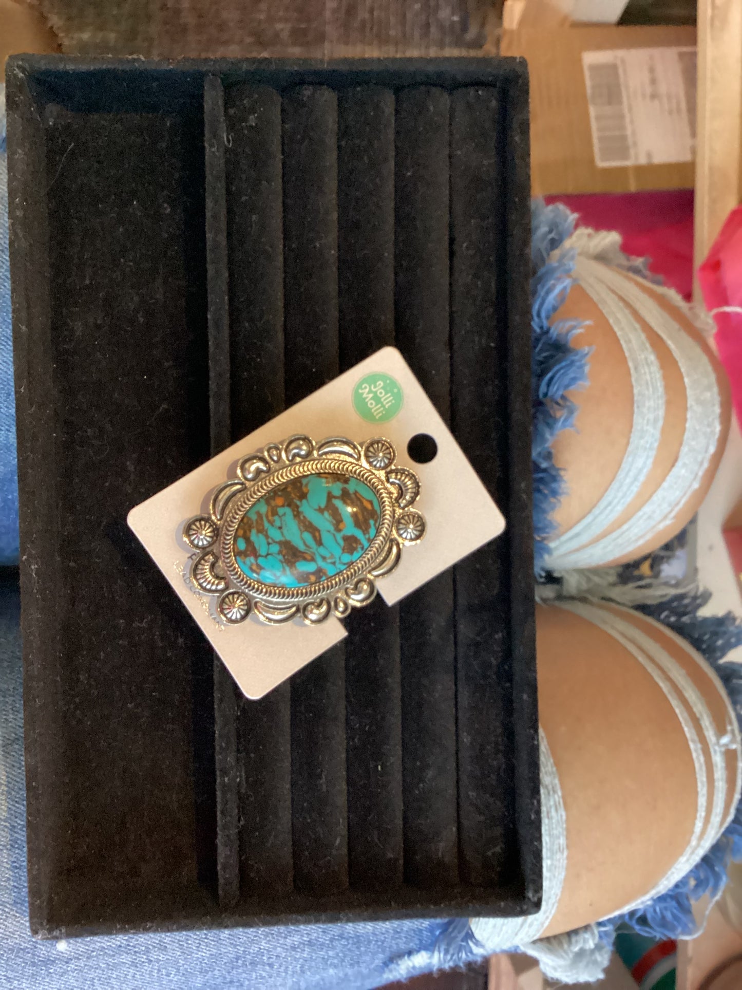 TURQUOISE STONE PHONE GRIP