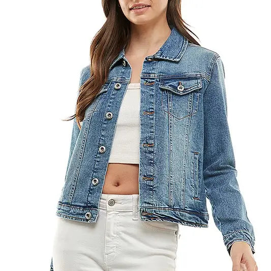 DEVIN DENIM JACKET CURVY