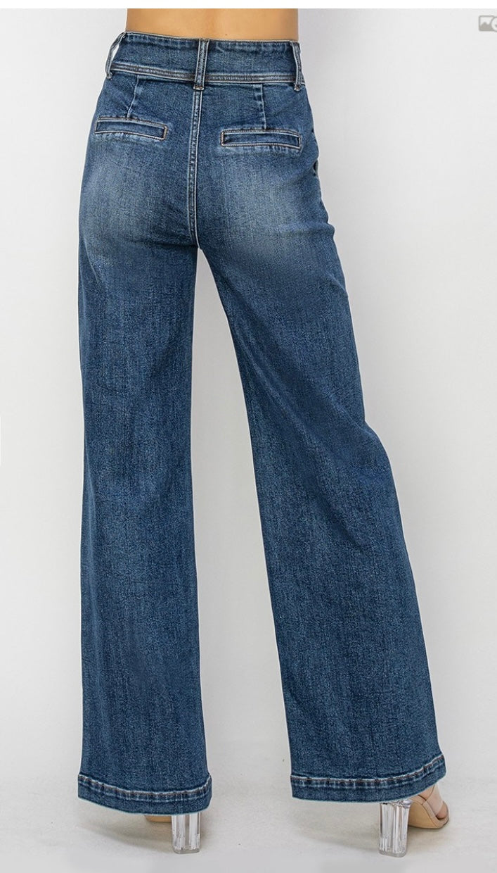 NOT ALL BUSINESS DENIM TROUSERS