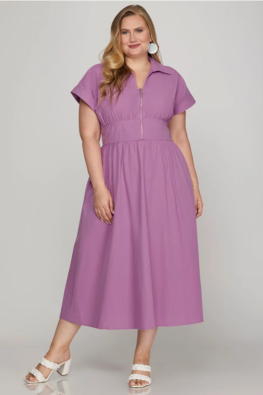 CURVY IRIS DRESS