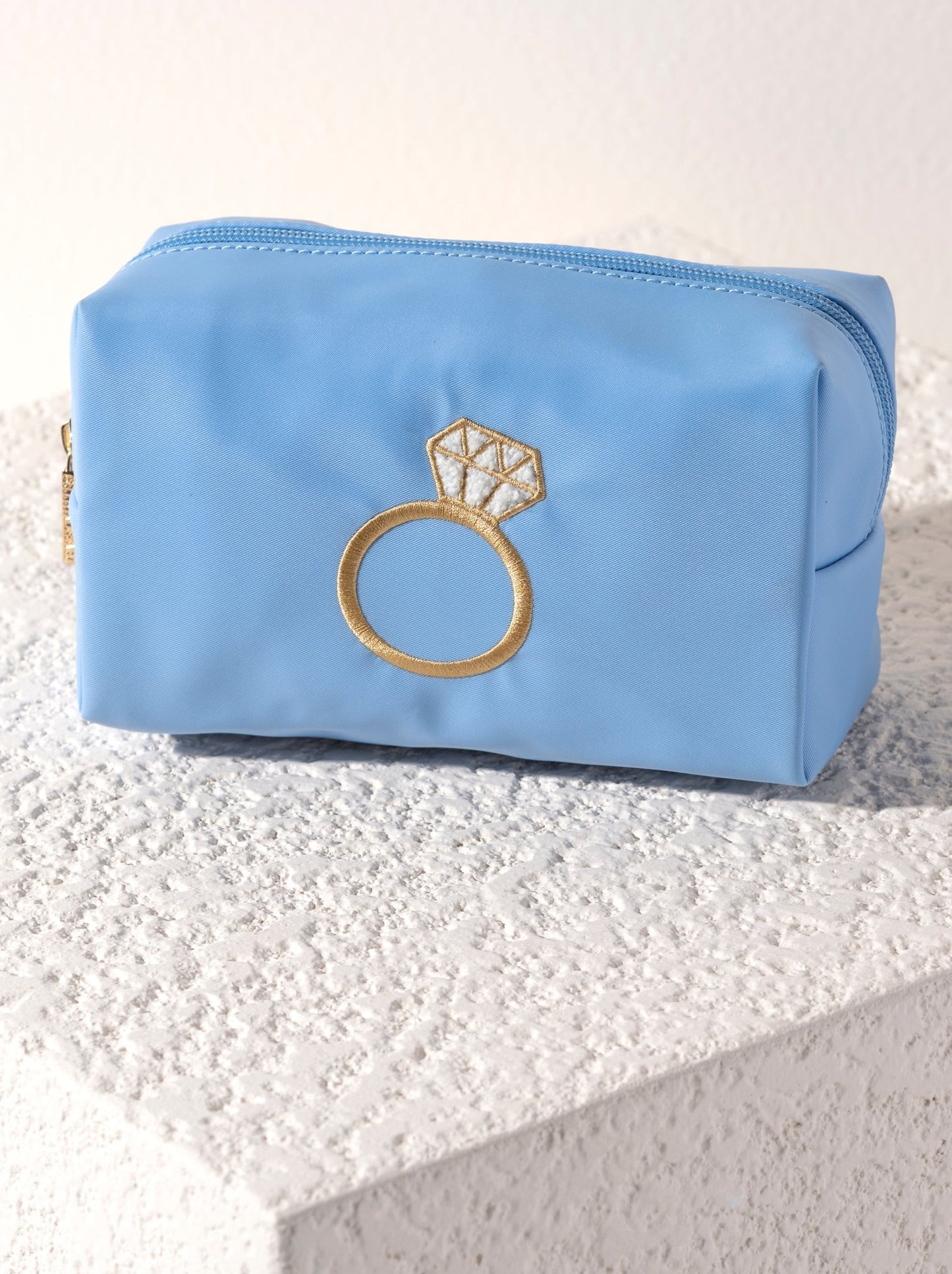 Shiraleah Bling Zip Pouch, Sky
