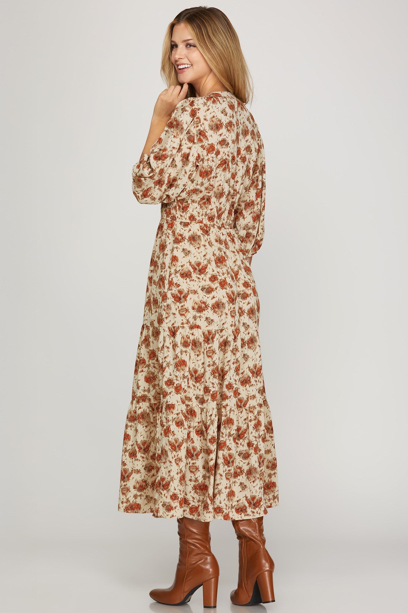AUTUMN WHISPERS MAXI DRESS