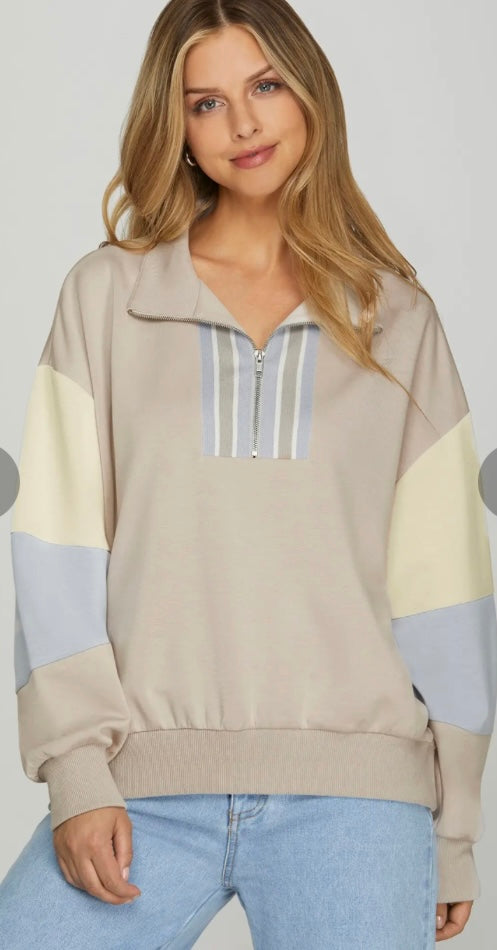 COLORBLOCK BREEZE HALF-ZIP