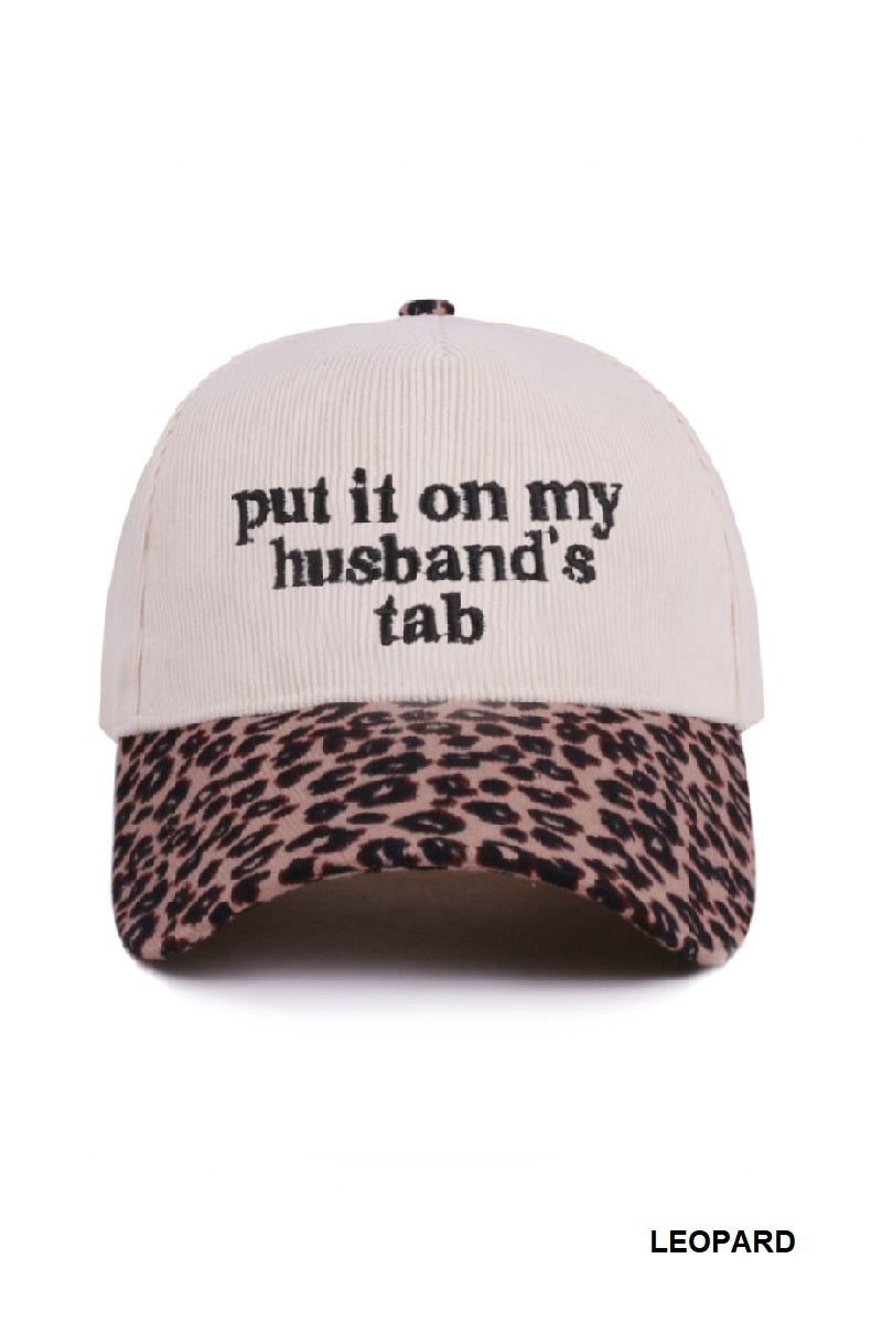 PUT IT ON MY HUSBAND’S TAB CORDUROY HAT