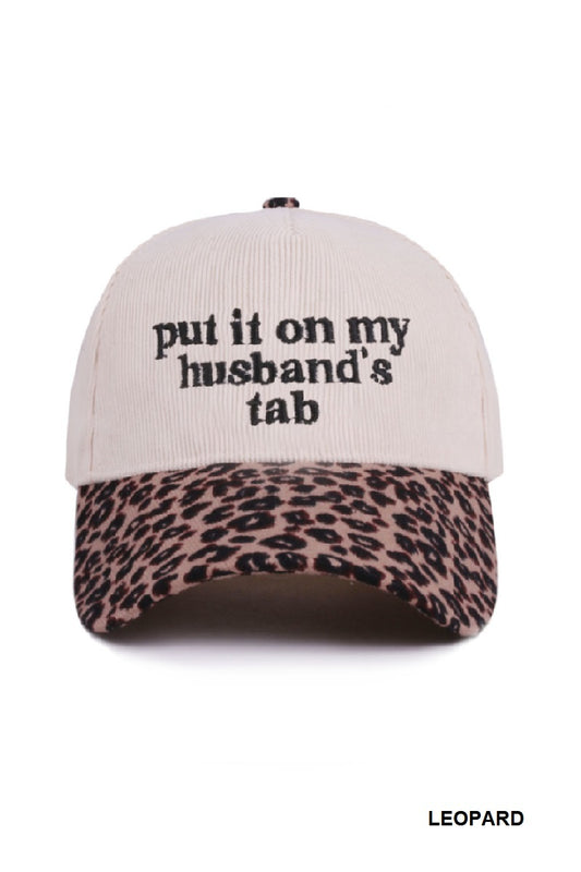 PUT IT ON MY HUSBAND’S TAB CORDUROY HAT
