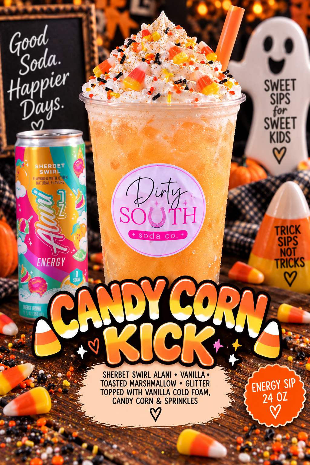 CANDY CORN KICK KICKSTART SIP (FALL MENU)