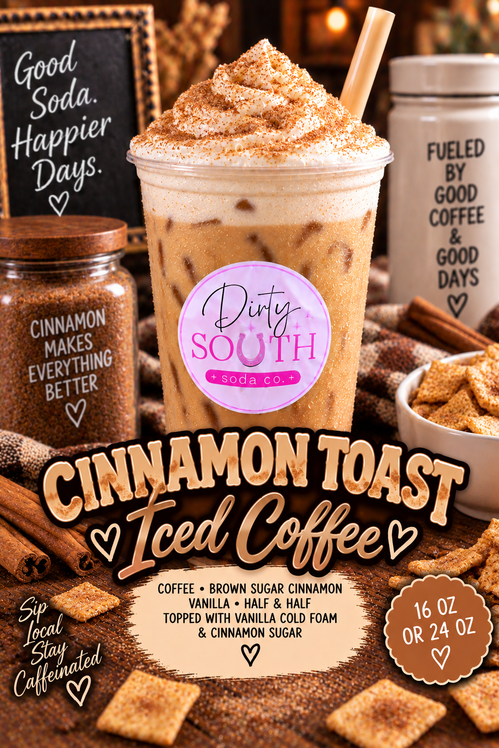 CINNAMON TOAST ICED COFFEE (FALL MENU) (School Drop)
