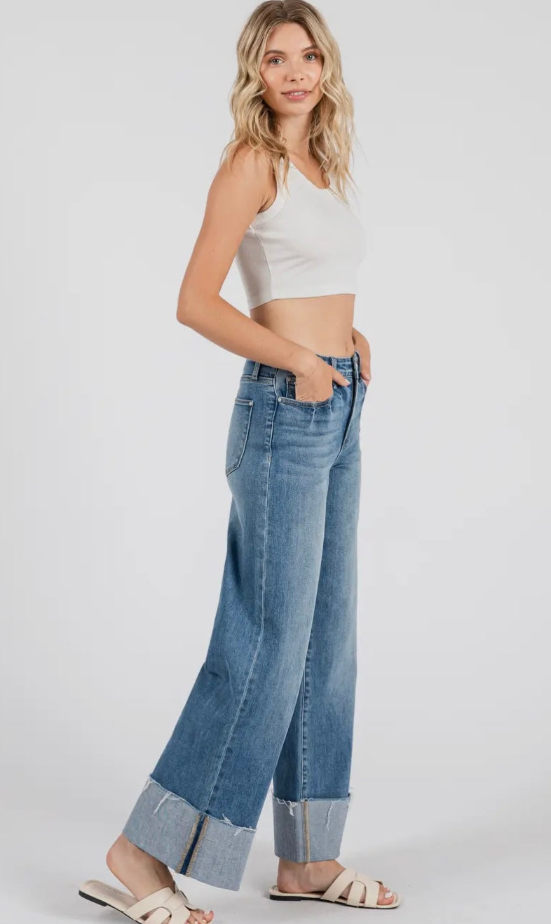 CITY STROLL WIDE LEG JEANS