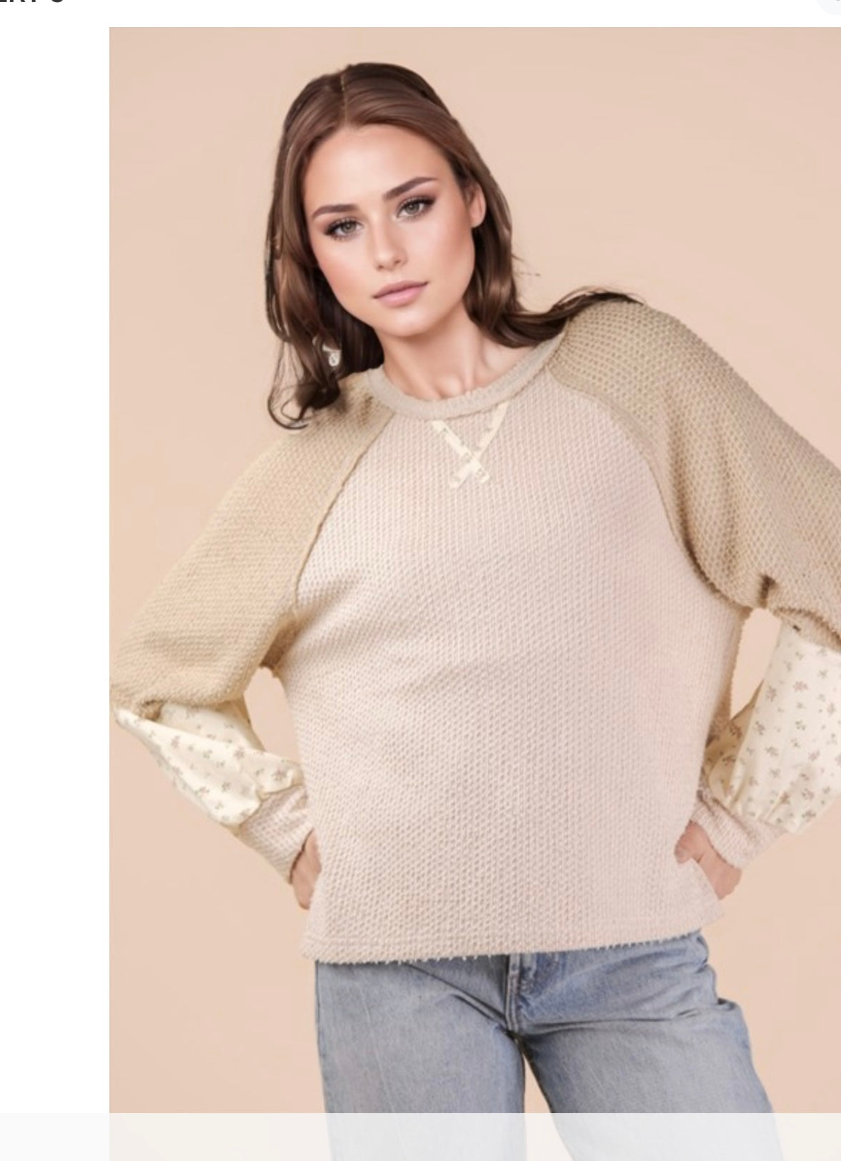 Buttercream Bloom Textured Top