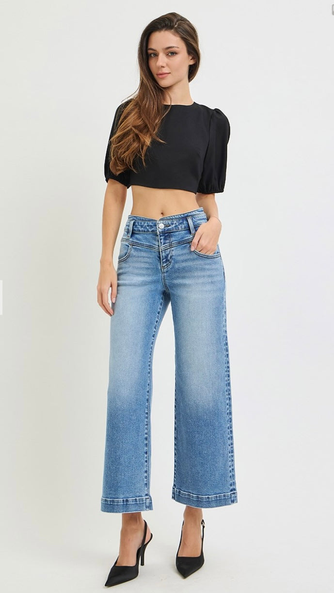 MAIN STREET WIDE LEG JEANS