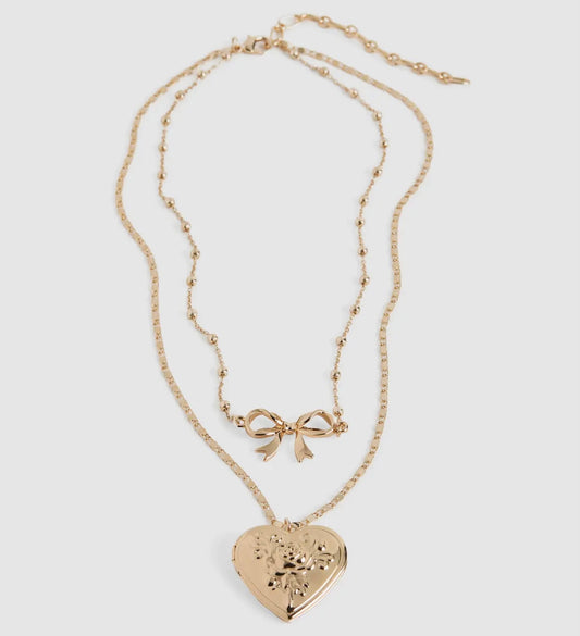 LOVELACE LAYERED LOCKET NECKLACE