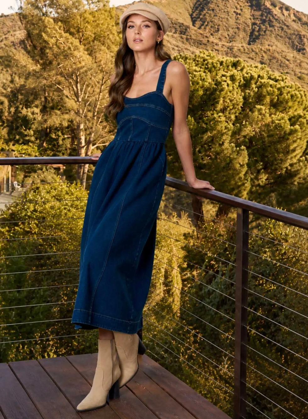 BLUE JEAN BABY MIDI DRESS