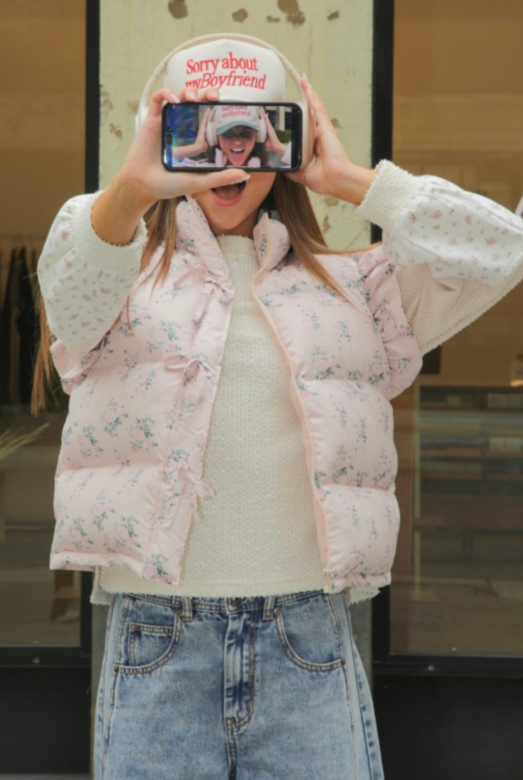 Blossom Breeze Puffer Vest