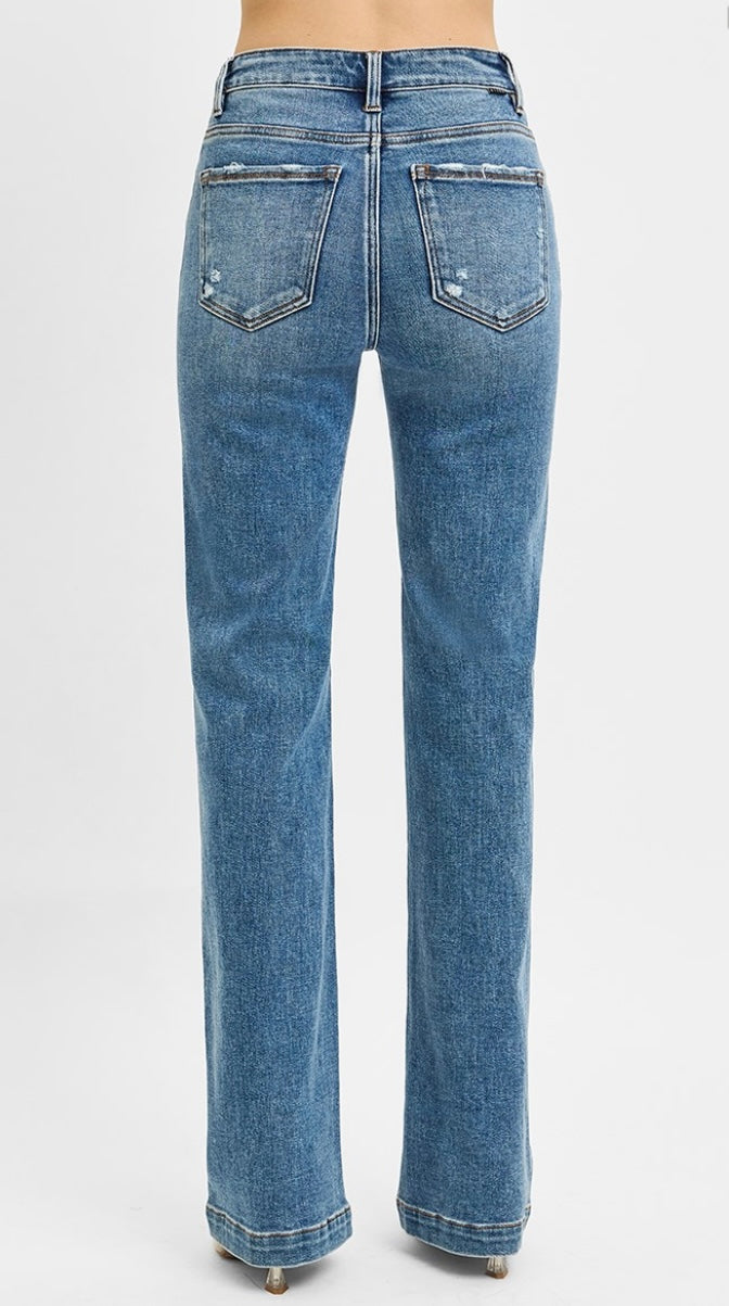 Timeless Fit High Rise Straight Jeans
