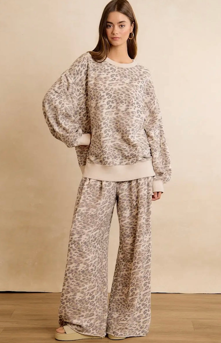 Wildly Comfy Leopard Pullover