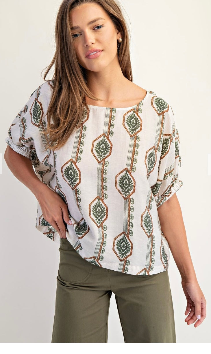 OLIVE GROVE BLOUSE