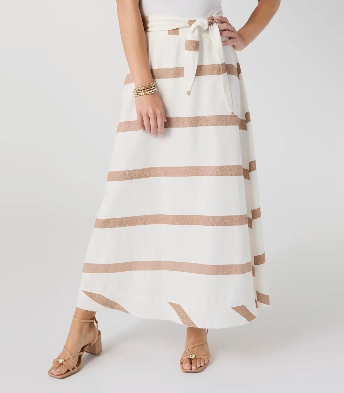 KATHERINE TIE WAIST SKIRT
