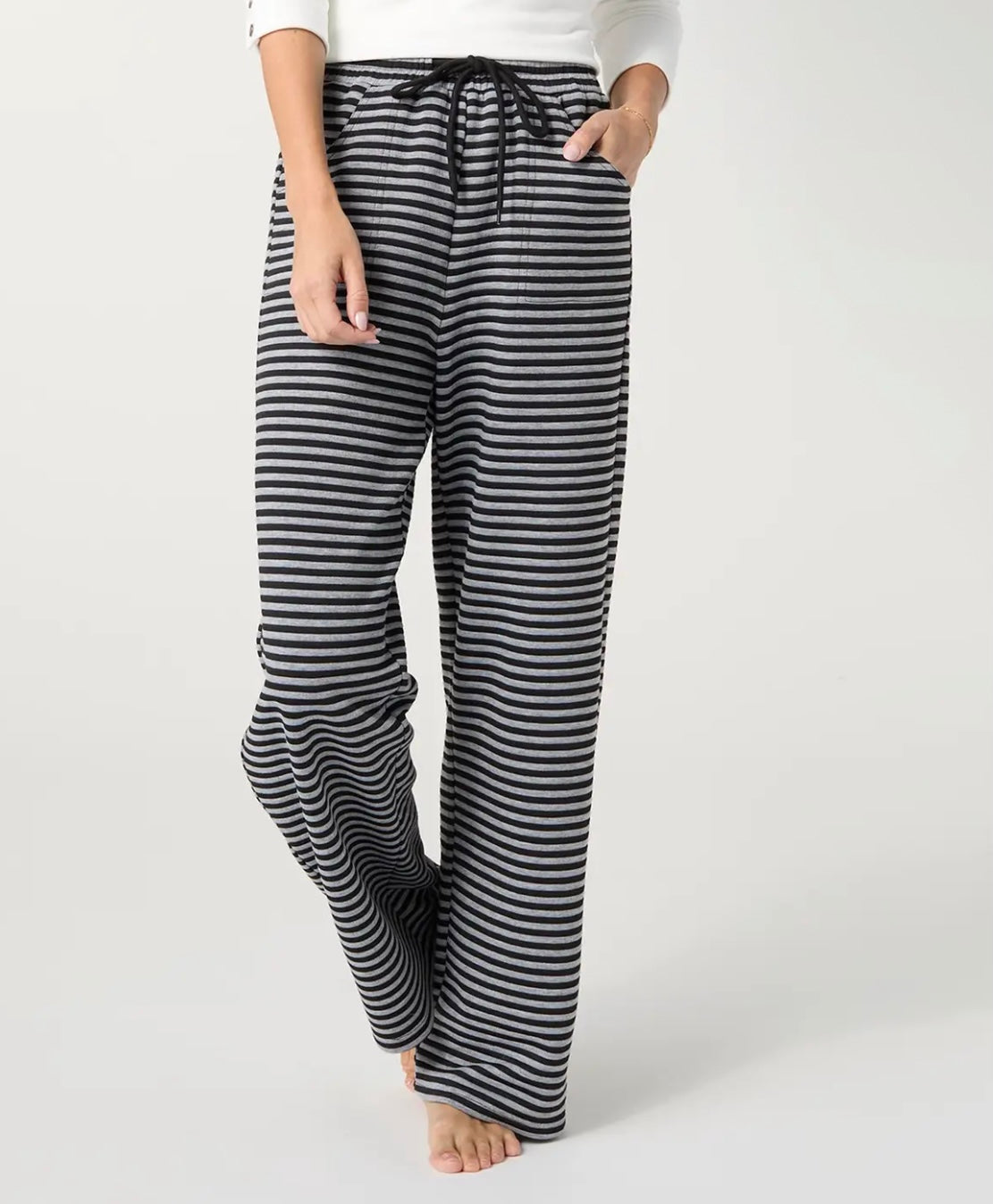 COZYMAXX QUILT WIDE LEG PANTS