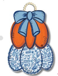 DOOR HANGER- CHINOISERIE PUMPKIN