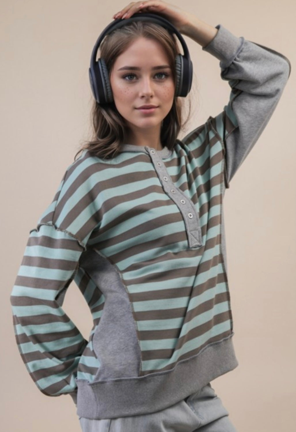 Comfy Lane Striped Pullover