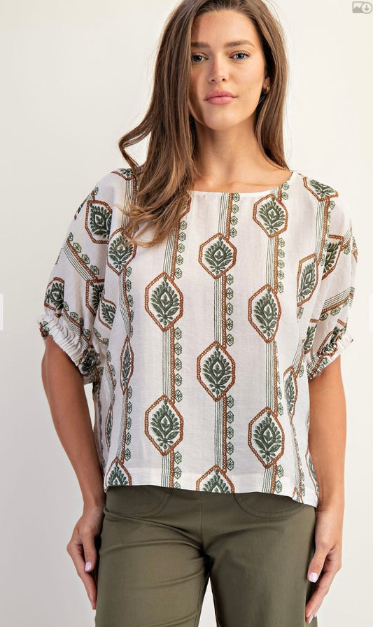 OLIVE GROVE BLOUSE