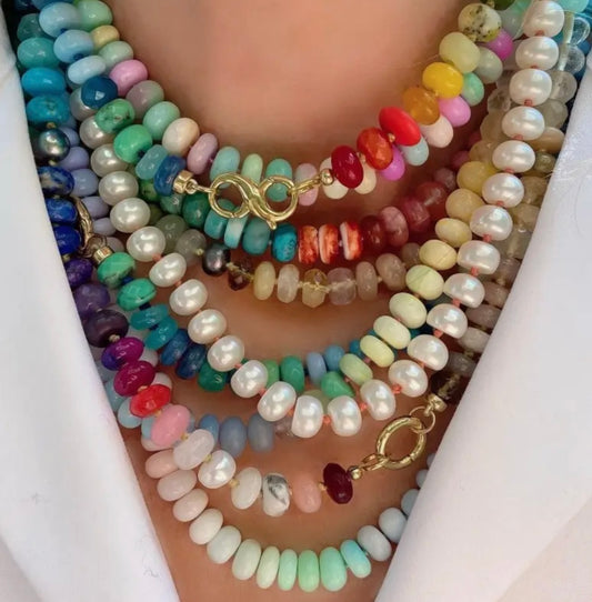 SUNWASHED STONE NECKLACE COLLECTION